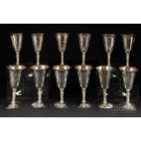A set of twelve silver plated goblets, by Falstaff (12)