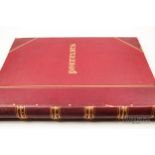 Book - 'Portraits', large format volume of collected portraits from other books, red leather cover