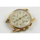 A Chronographe Swisse watch, 18ct gold case