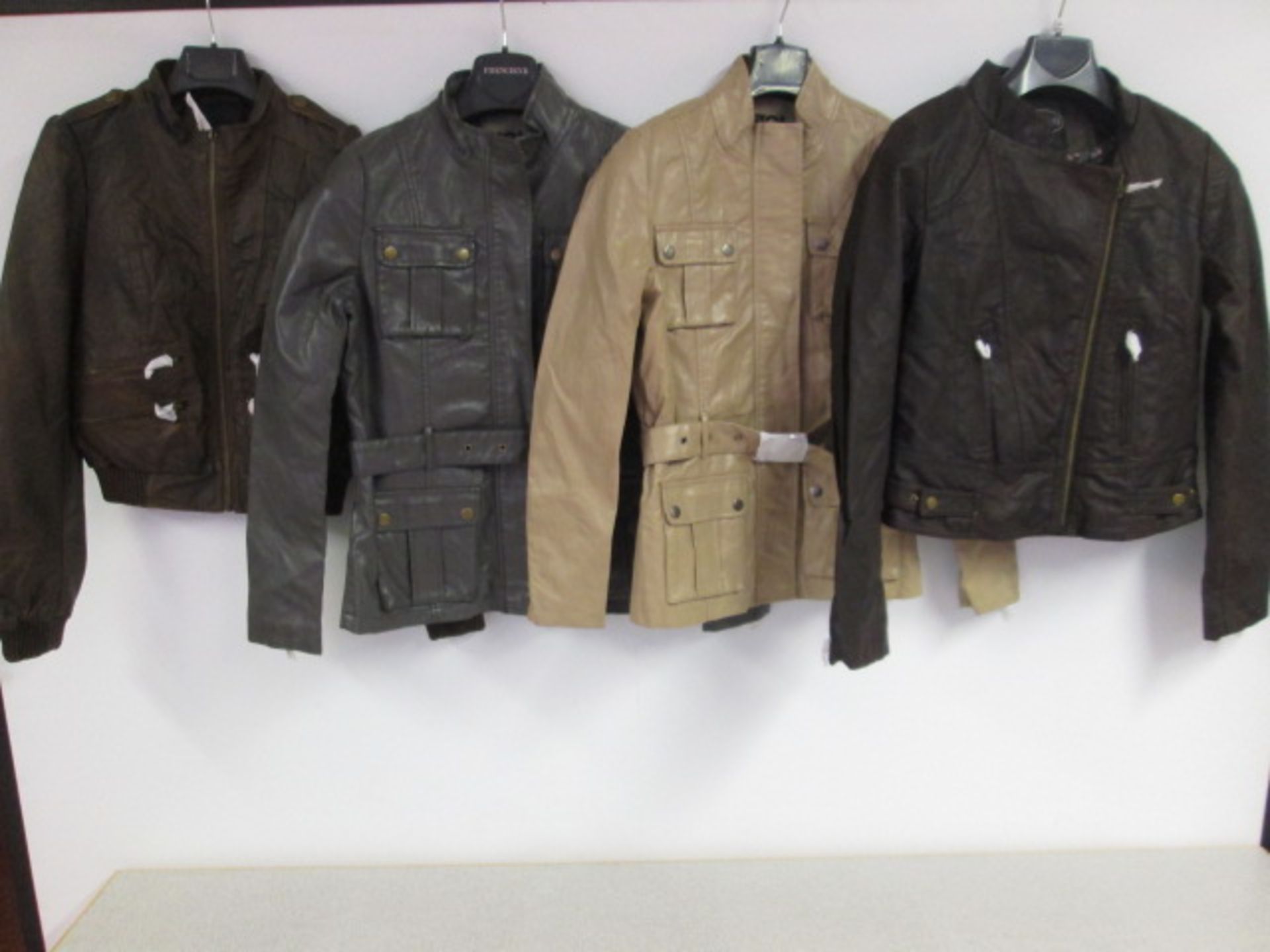 Lot to Include Approx 1200 Immitation Leather Ladies Jackets