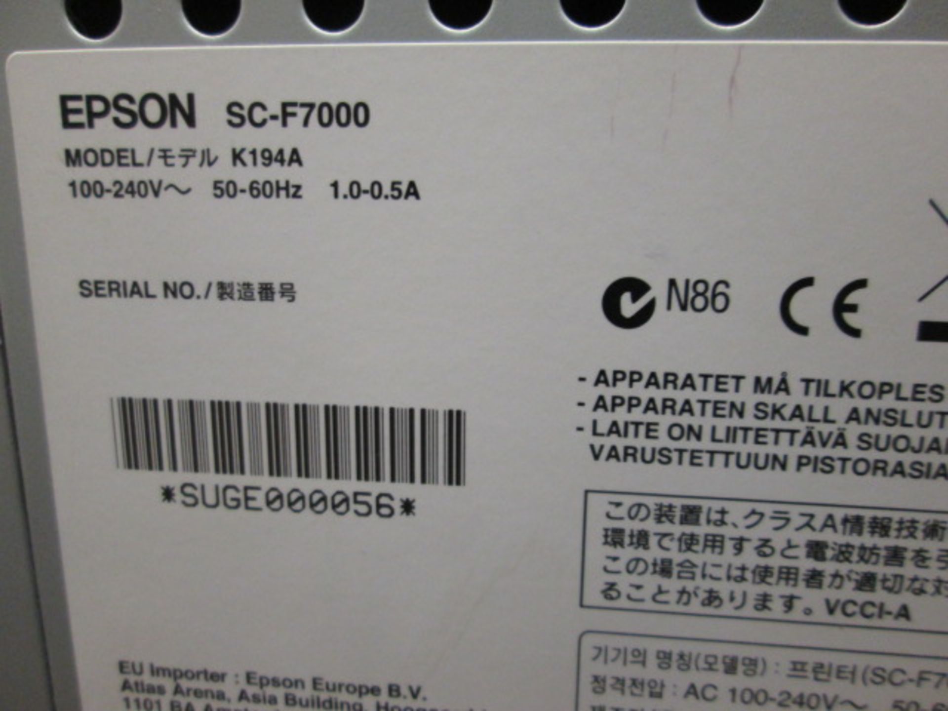 Epson SureColor SC-F7000 - Image 8 of 13