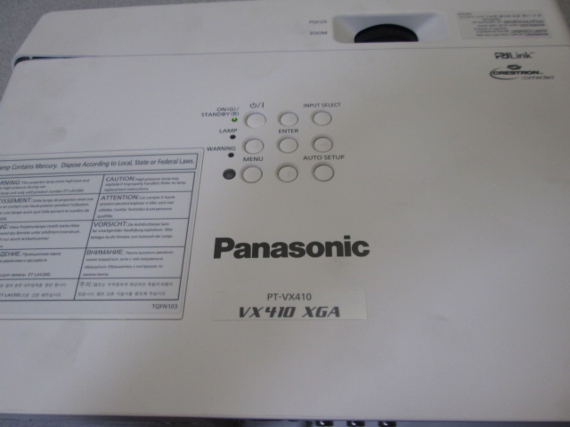 Panasonic High Definition LCD Projector - Model PT-VX410Z. Comes with Power Supply & Unicol Oxford - Image 4 of 5