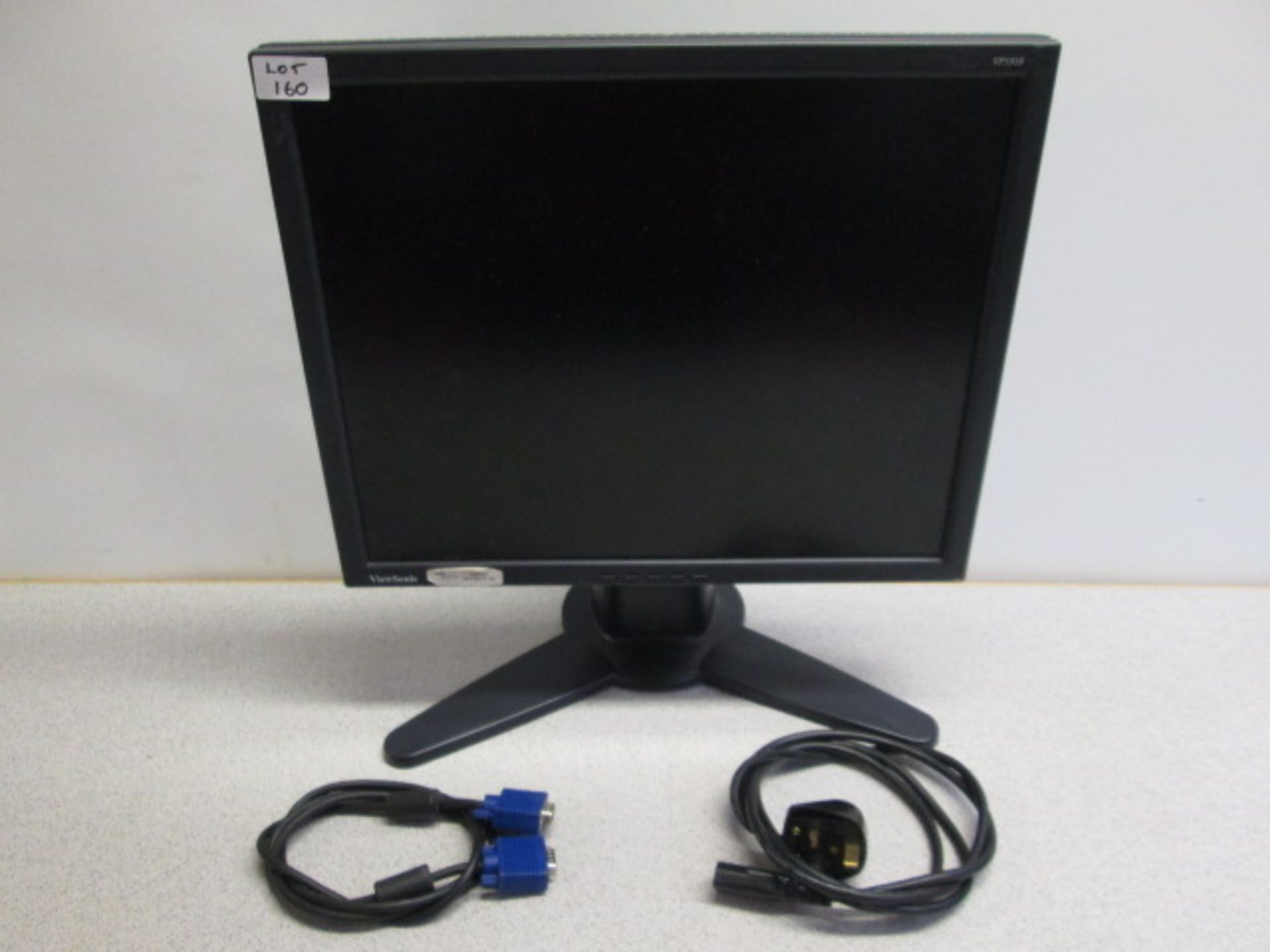 Viewsonic 19" LCD Monitor with Side Tilt. Model VP191b with Power Supply & VGA Cable.