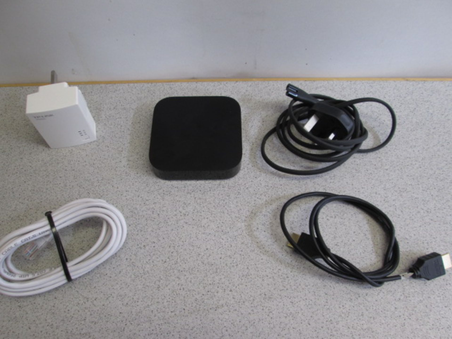 Apply TV Model A1469 with Power Lead, HDMI Cable, TP-Link Model TL-PA211 & Data Cable