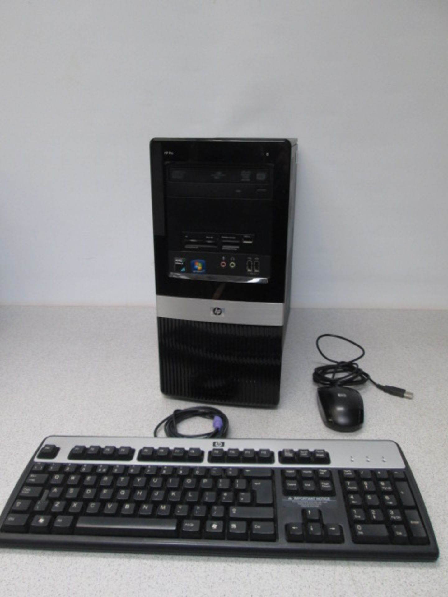 HP Pro 3125 MT Desktop Computer, AMD Athlon II X2 220 Processor, CPU @ 2.8Ghz, 2GB RAM. Running