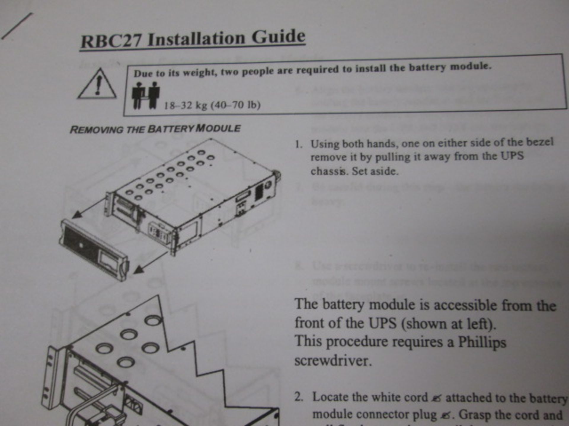 APC RBC27 Replacement Battery Module. Boxed as New with Installation Guide. - Image 2 of 2