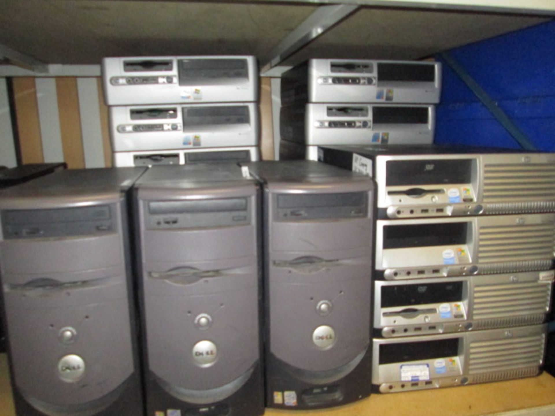 Lot to Include: 13 x HP Compaq D530, 4 x HP Compaq DC 7600 & 3 x Dell Dimension 2350. Sold with no