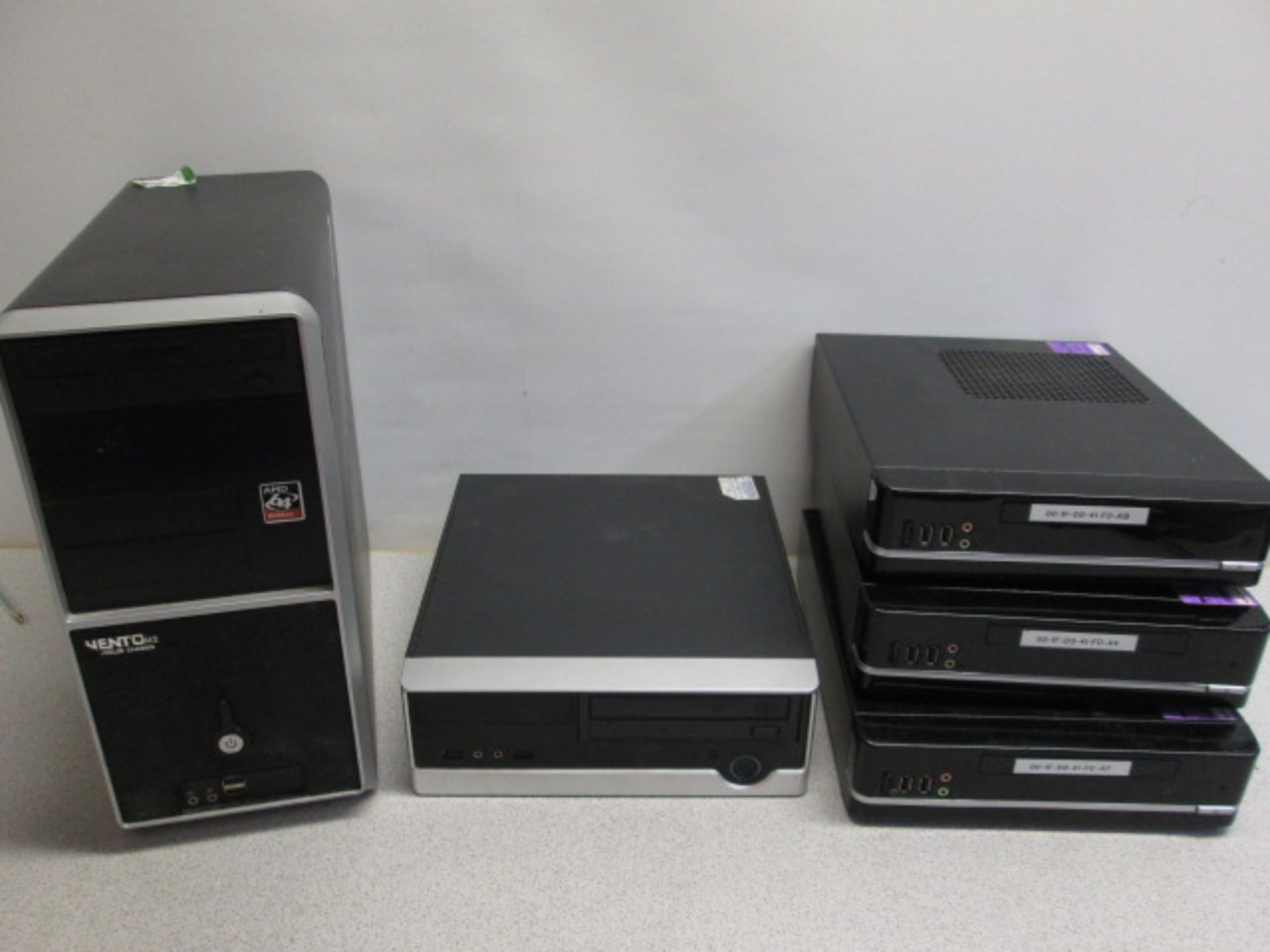 5 x Assorted Computers with Power Supplies to Include: 3 x FSP Group Inc - Model FSP180-50LE, 1 x