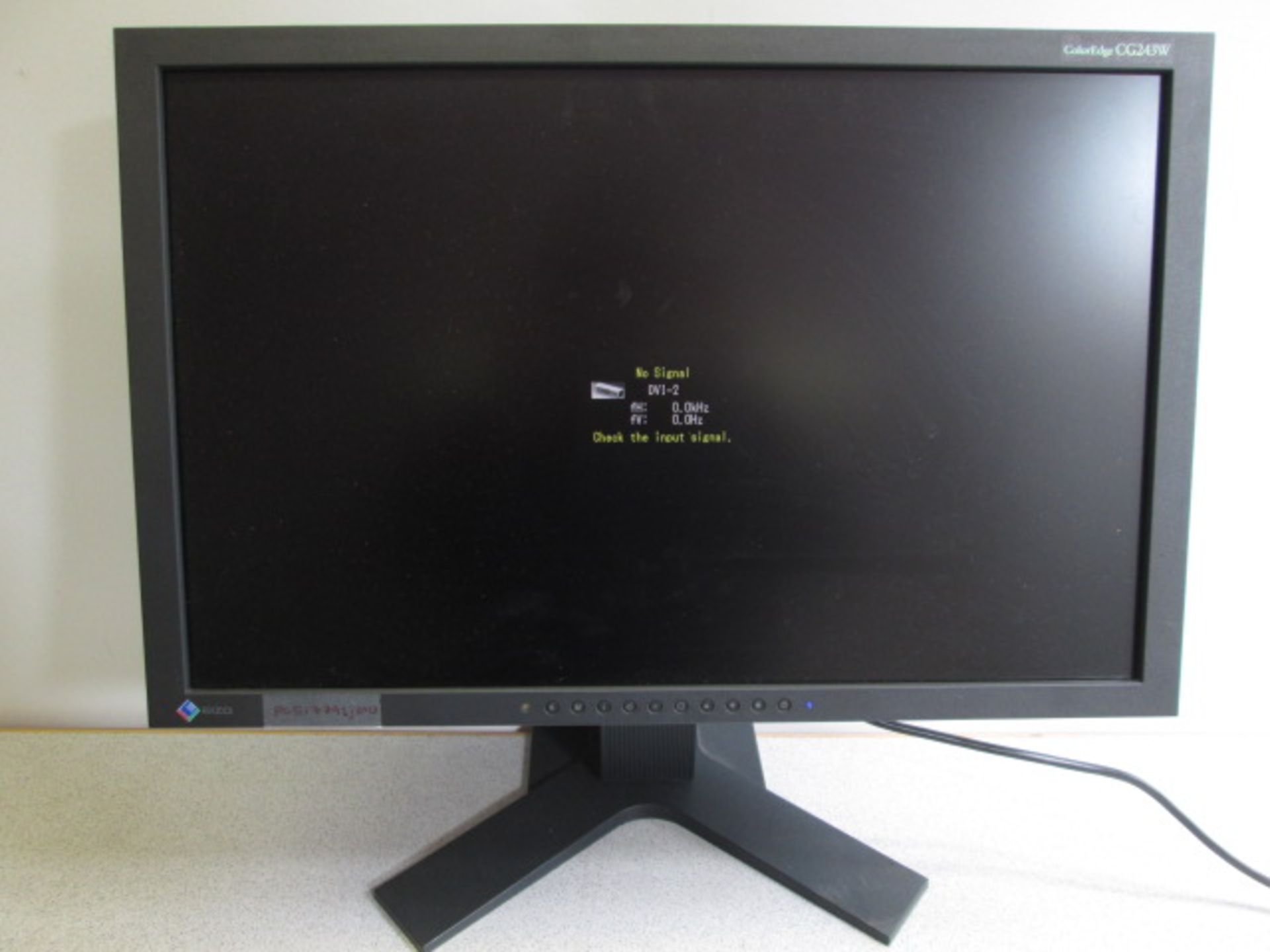 Eizo ColourEdge CG243W, 24” LCD Monitor on Adjustable Base with Anti Glare Attachments ( As Viewed).