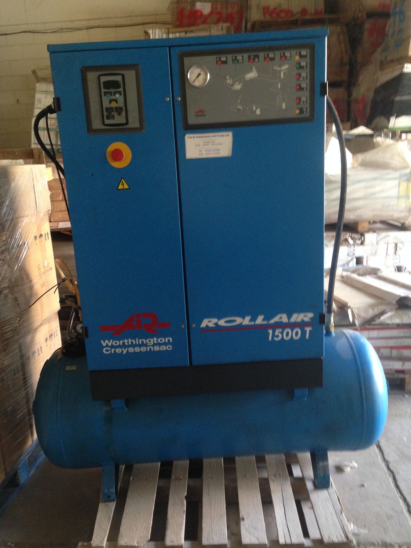 Worthington Rollair 1500T Rotary Compressor