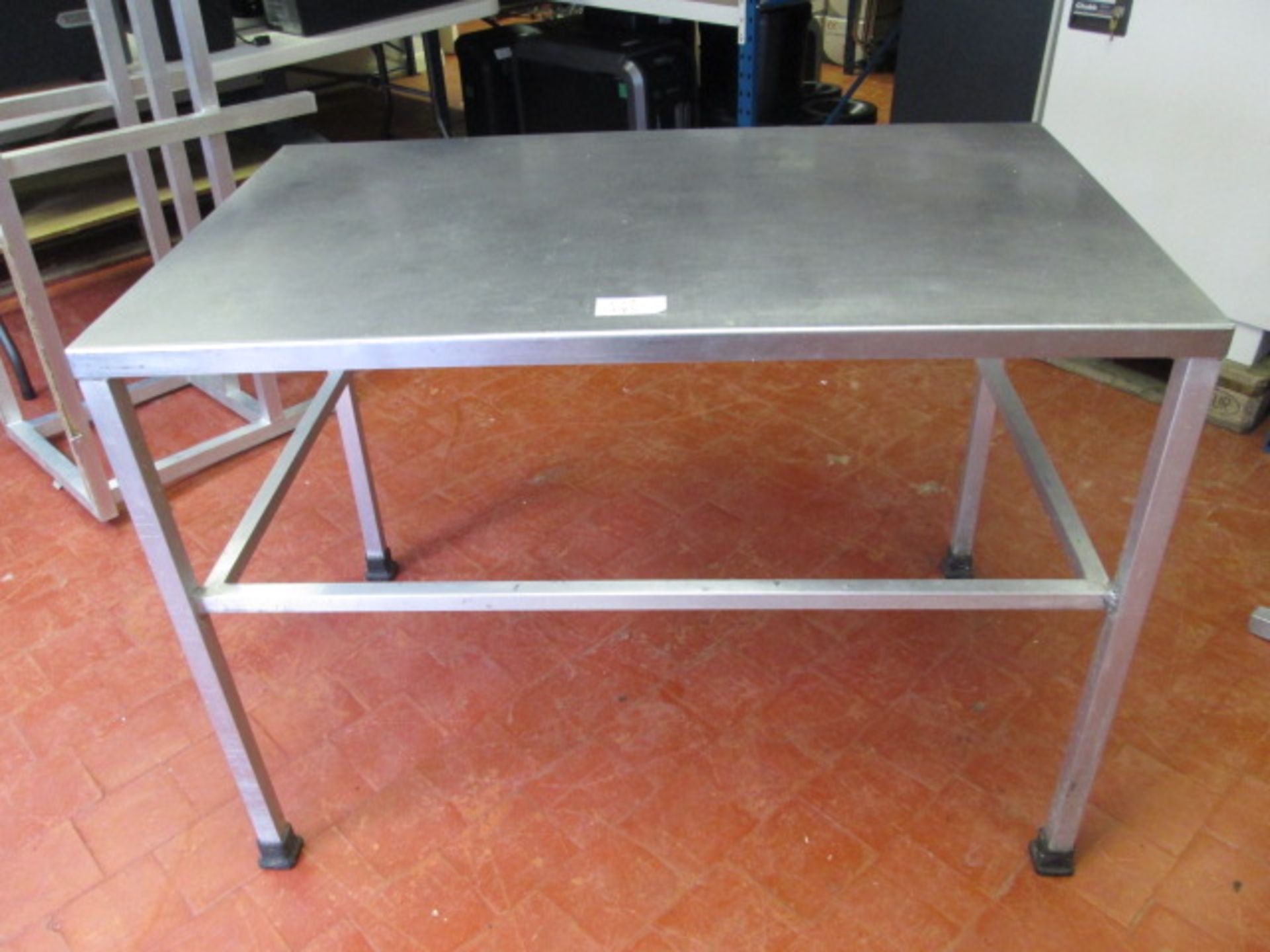 Stainless Steel Prep Table.