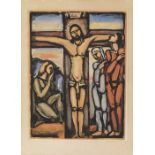 GEORGES ROUAULT 
Paris 1871-1958 ParisChrist en croix
Unten rechts in Tuschfeder signiert "Georges