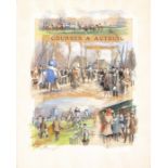 MAURICE TAQUOY 
Mareuil-sur-Ay 1878-1952Courses à Auteuil, Jeudi 21 Février 1946
Unten links