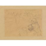 HENRI DE TOULOUSE-LAUTREC 
Albi 1864-1901 MalroméIm Kabarett
Unten rechts monogrammiert "HTL" (in