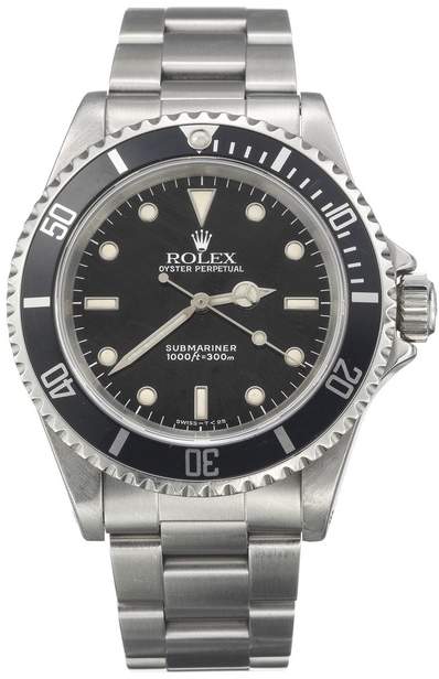 Herrenarmbanduhr der Marke ROLEX "Oyster Perpetual, Submariner", Edelstahl
Edelstahlgehäuse,