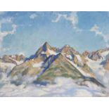 CHARLES L'EPLATTENIER 
Neuenburg 1874-1946 Côtes-du-DoubsUntergabelhorn
Unten rechts signiert "C.