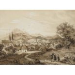 JOHANN HEINRICH TRINER zugeschrieben

Bürglen 1796-1873 Muri (AG)Blick auf Luzern vom Wesemlin aus