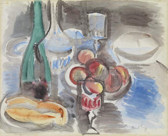 RAOUL DUFY 
Le Havre 1877-1953 ForcalquierNature morte au pain
Entstanden ca. 1920. Unten rechts