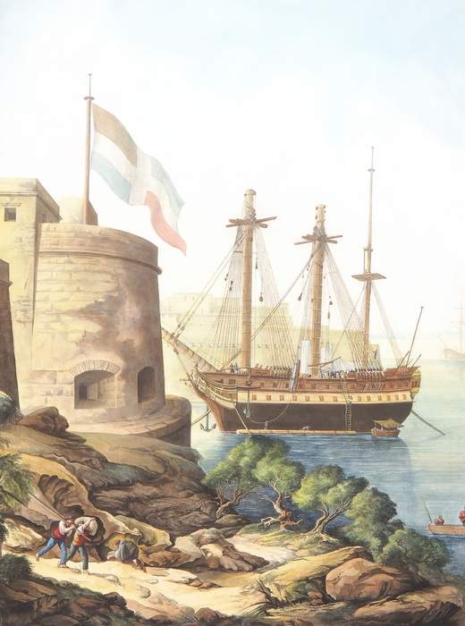 Umkreis des  ABARAHAM-LOUIS-RODOLPHE DUCROS 
Yverdon/Vaud 1748-1810 LausanneDer Hafen von Neapel