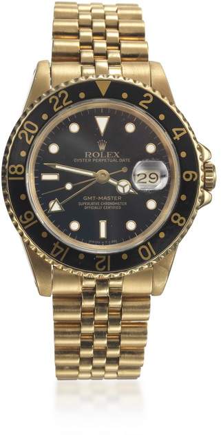 Herrenarmbanduhr der Marke ROLEX "Oyster Perpetual Date GMT-Master" 18K GG
Rundes, massives - Image 2 of 3