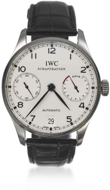 Herrenarmbanduhr der Marke IWC "Portugieser Automatic", Edelstahl
Rundes Edelstahlgehäuse, Modell- - Image 2 of 3