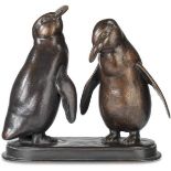 AUGUST GAUL 
Gross-Anheim bei Hanau 1869-1921 BerlinZwei Pinguine
Entstanden 1914. Unten rechts