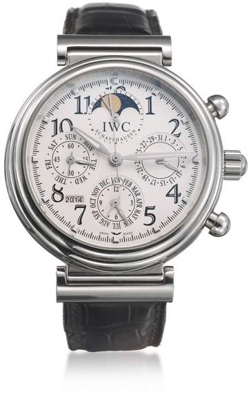 Herrenarmbanduhr der Marke IWC "Da Vinci Perpetual Calendar", Edelstahl
Rundes, massives - Image 2 of 3