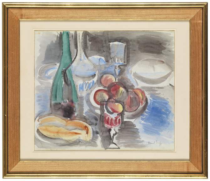 RAOUL DUFY 
Le Havre 1877-1953 ForcalquierNature morte au pain
Entstanden ca. 1920. Unten rechts - Image 2 of 2