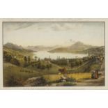 EMANUEL LABHART 
Steckborn 1810-1874 FeuerthalenVue de Lucerne et de la chaine des Alpes
Unten