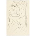 HENRI MATISSE 
Le Cateau 1869-1954 Cimiez (Nizza)Nu au rocking chair
Entstanden 1913. Unten rechts