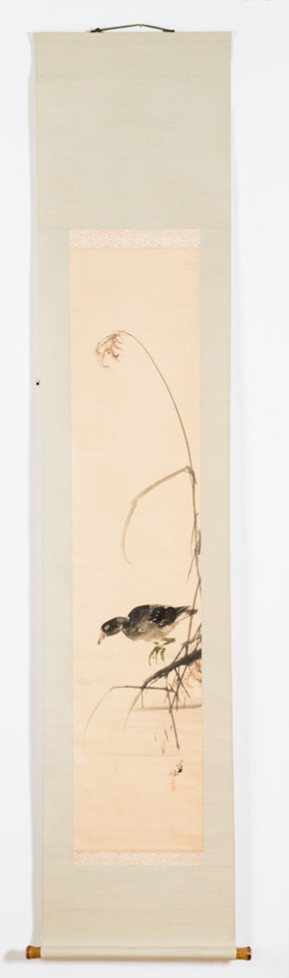 FUKADA CHOKUJO: BLACK WATER RAIL  Ink and some color on paper. Japan, Meiji period – 1st half 20th