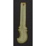 CLUB-SHAPED ORNAMENT  Jade. Late Neolithic period, Hongshan culture, ca.4700-2900 BC  ???? - ????,