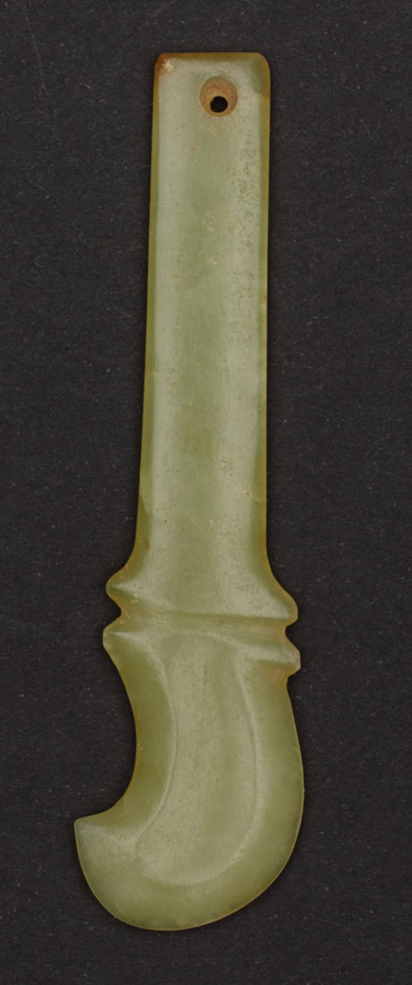 CLUB-SHAPED ORNAMENT  Jade. Late Neolithic period, Hongshan culture, ca.4700-2900 BC  ???? - ????,