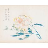 FLOWERING PEONY  Paper. China, 18th century  From the series “Mustard Garden” Aus der Folge „