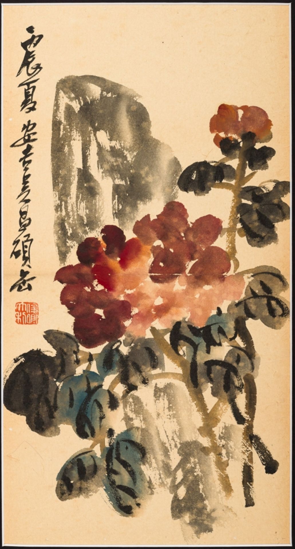 WU CHANGSHUO zugeschrieben ACHT ALBUMBLÄTTER MIT BLÜTEN UND FRÜCHTENTusche und Farben auf Papier. - Bild 2 aus 10