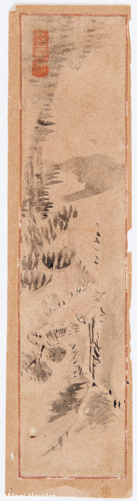 DREI TUSCHEMALEREIEN UND EINE KALLIOGRAPHIE
Japan, 18. - 19. Jh.20 - 35 cm

THREE INK PAINTINGS - Image 4 of 4