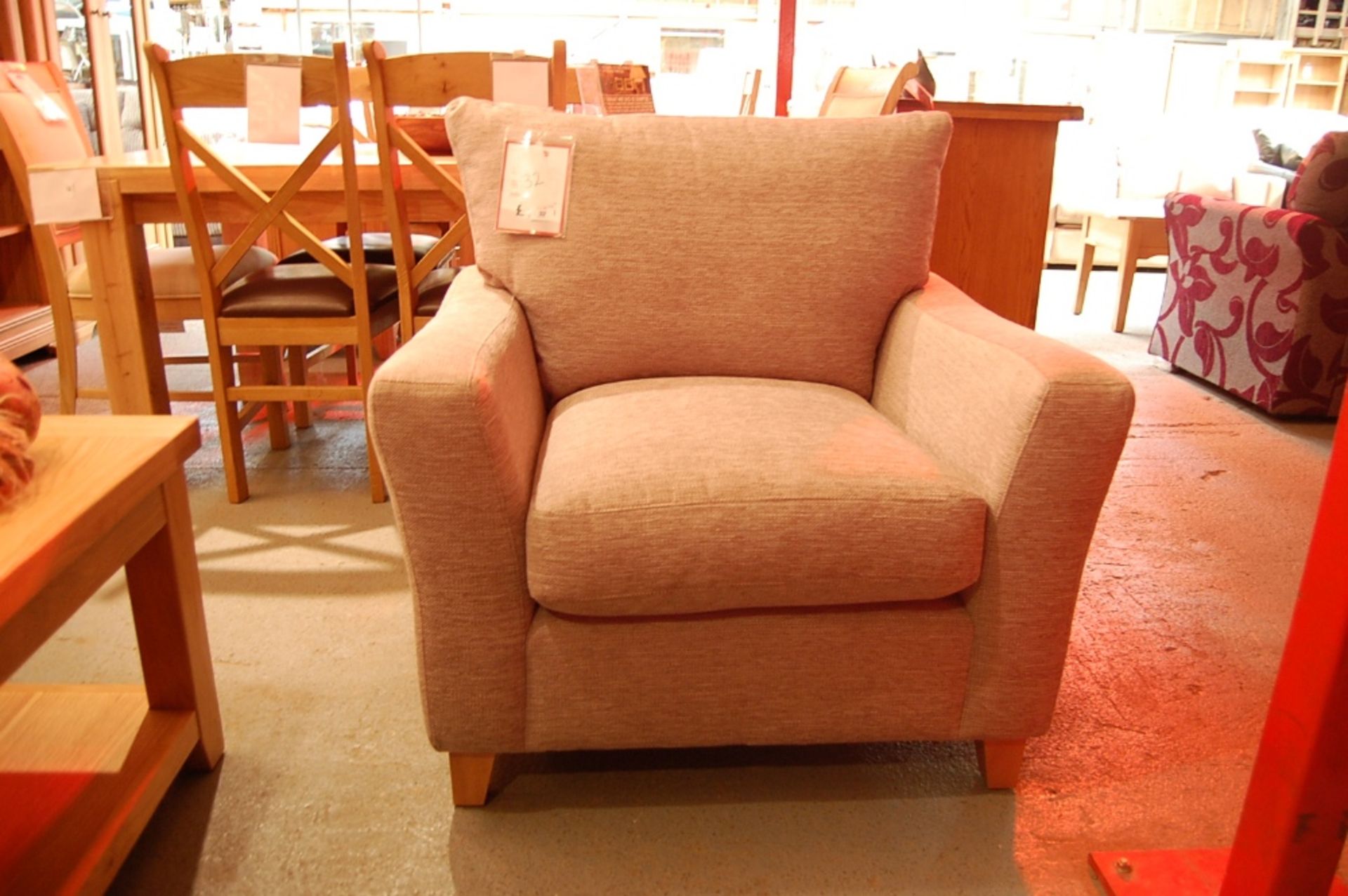 ALEY DOVE HOUSE CHENILLE CHAIR RRP £450