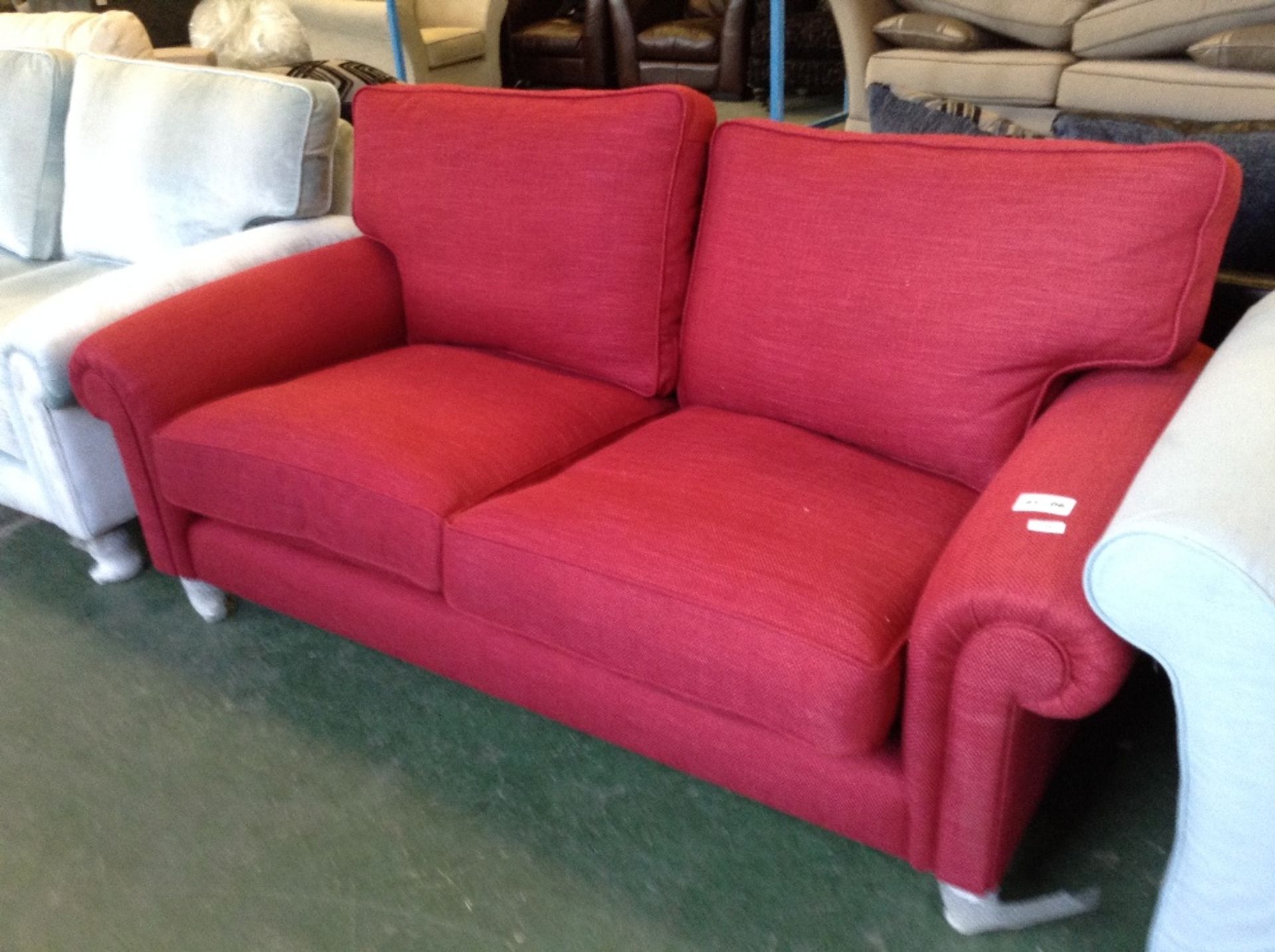 RED 2 SEATER SOFA (4106)