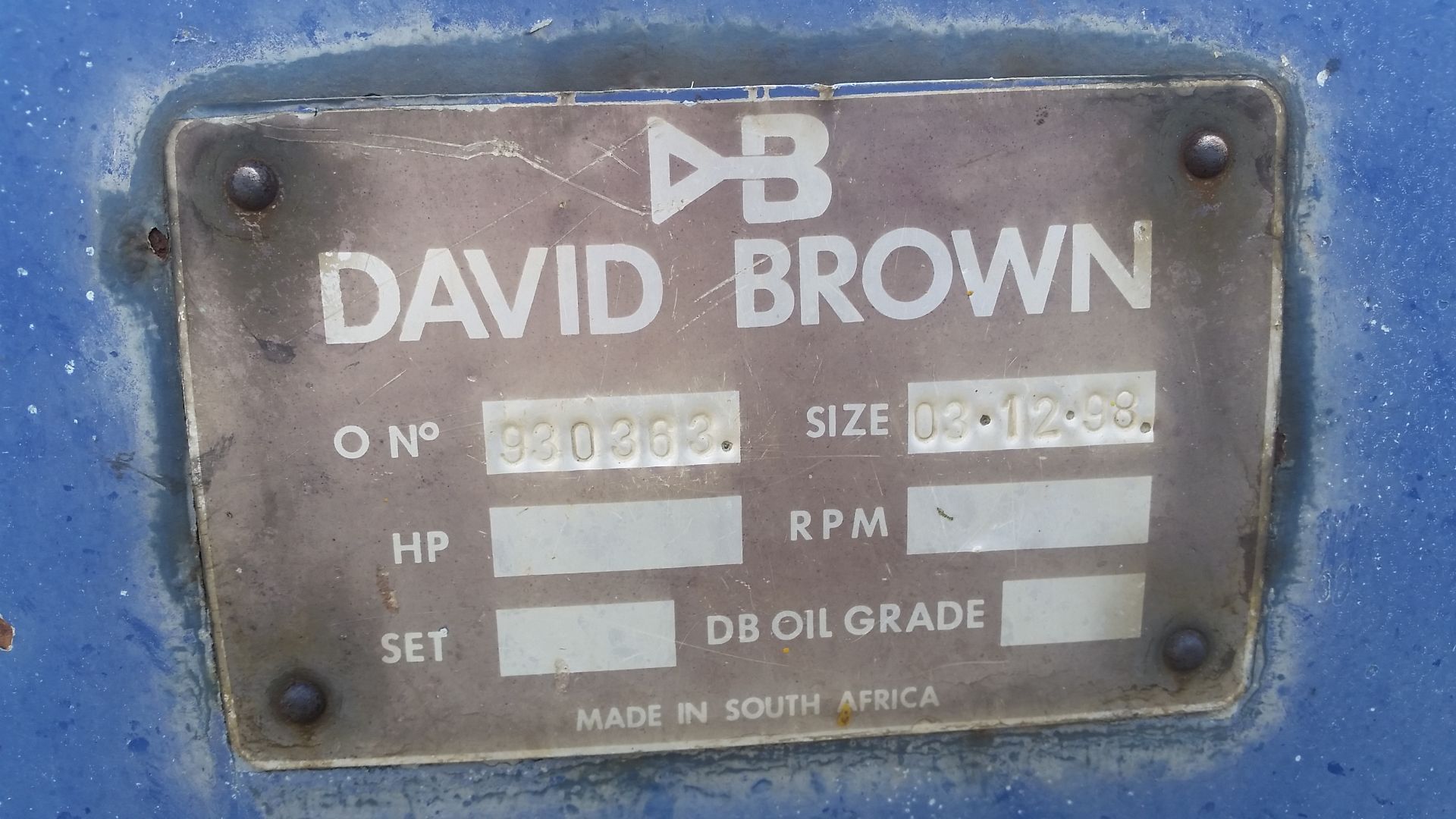 David Brown Stacker Reclaimer gear box with fluid  drive - Image 2 of 2