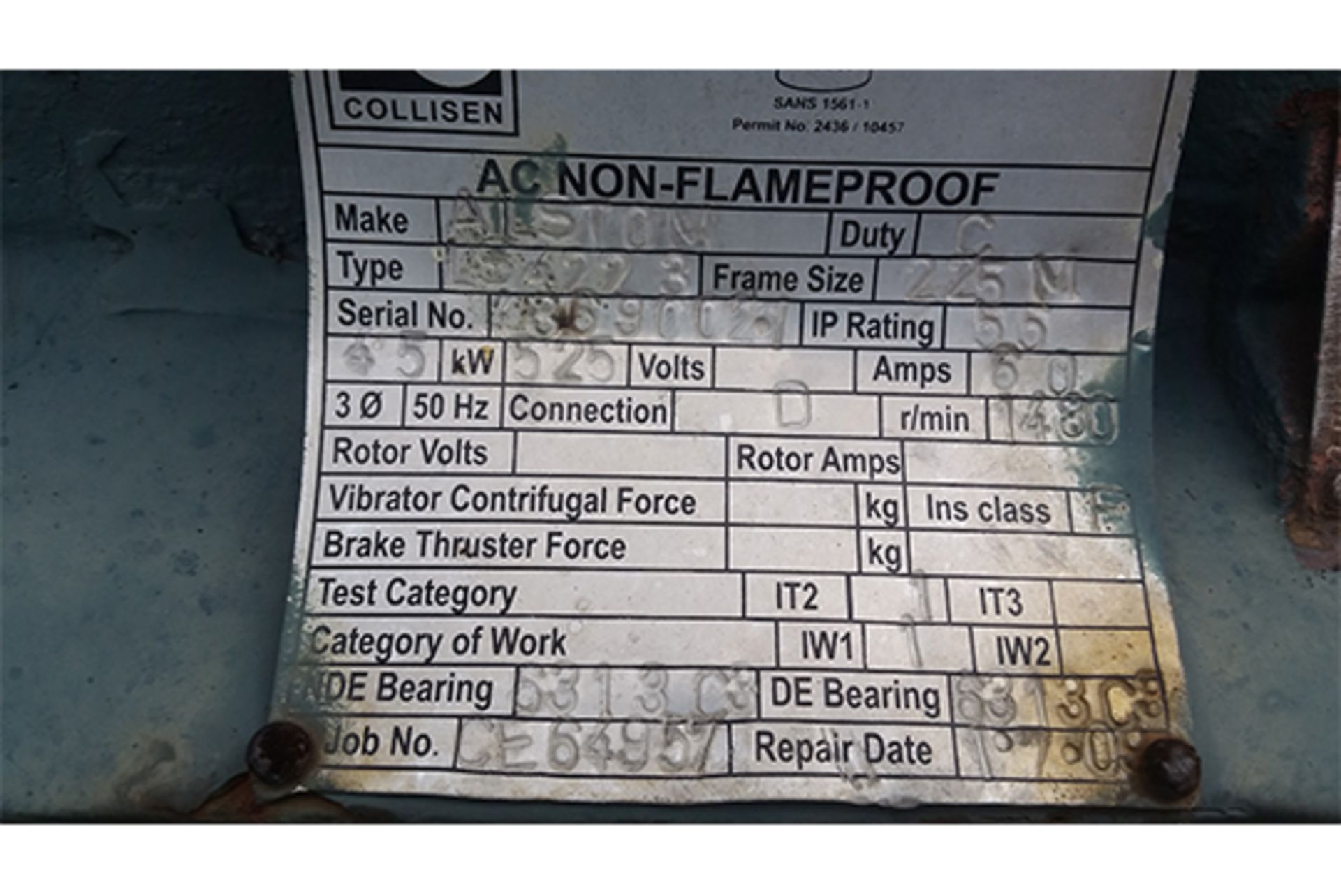 45 kW Collissen electric motor - Image 2 of 2