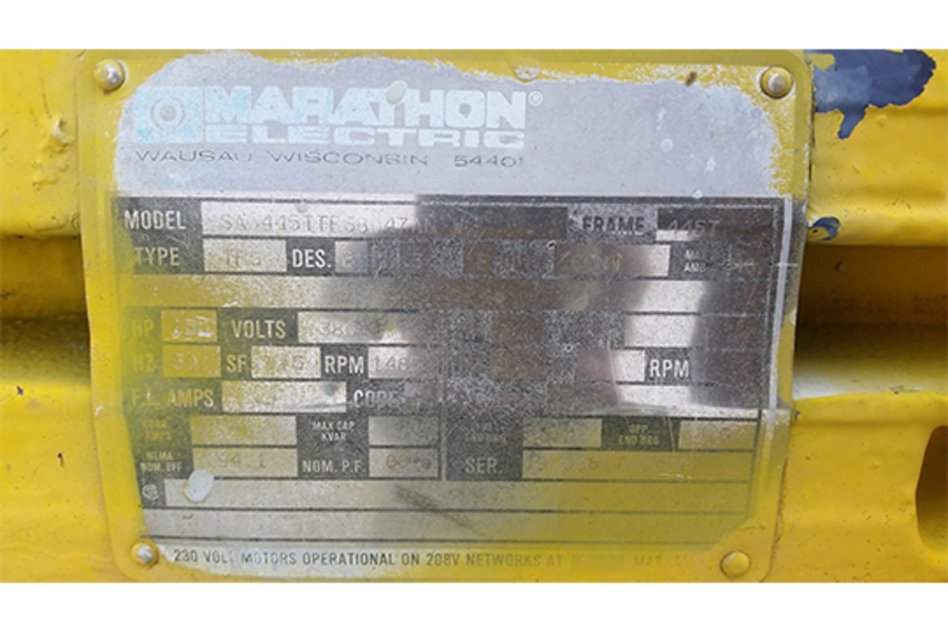 152 H P Marathon electric motor - Image 2 of 2