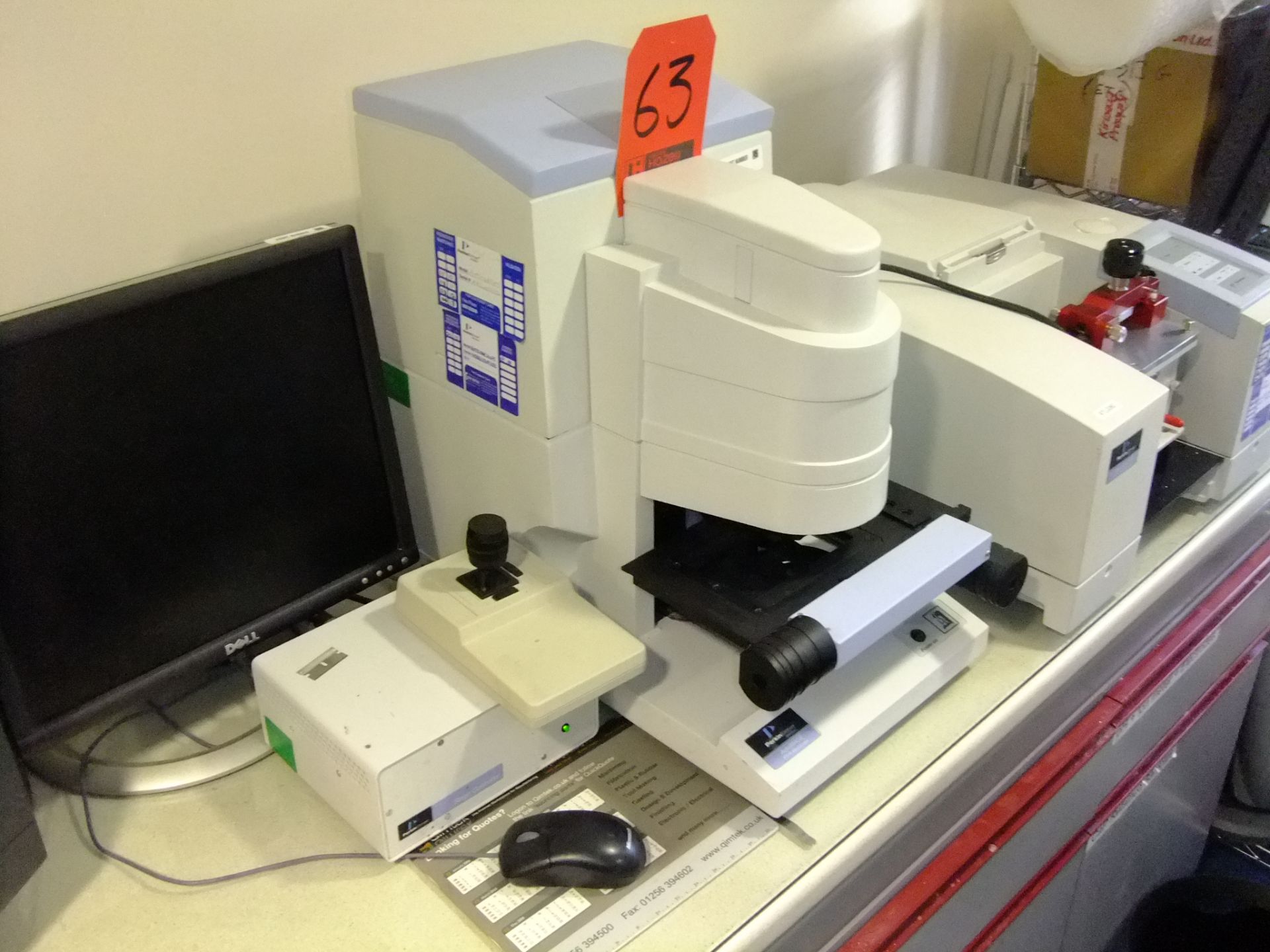 PERKIN ELMER AUTO IMAGE FTIR WITH MICROSCOPE WITH HOT STAGE, SPECTRUM ONE SPECTROMETER SERIAL