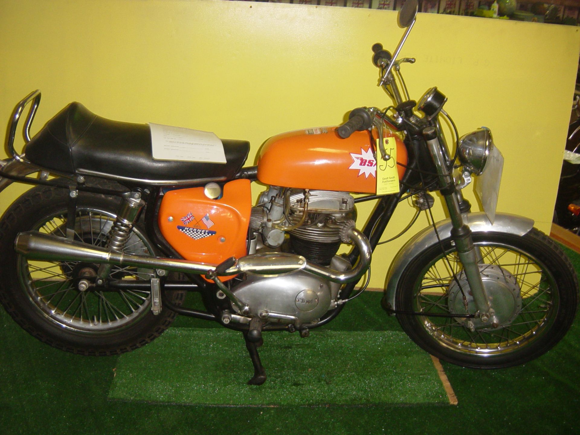 1966 BSA 650 HORNET BILL OF SALE