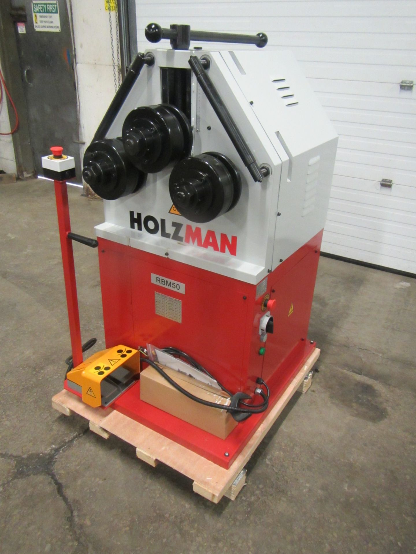 Holzman Pyramid Angle Rolls - Tube Bender - 220V 3 phase with foot pedal control - MINT / UNUSED