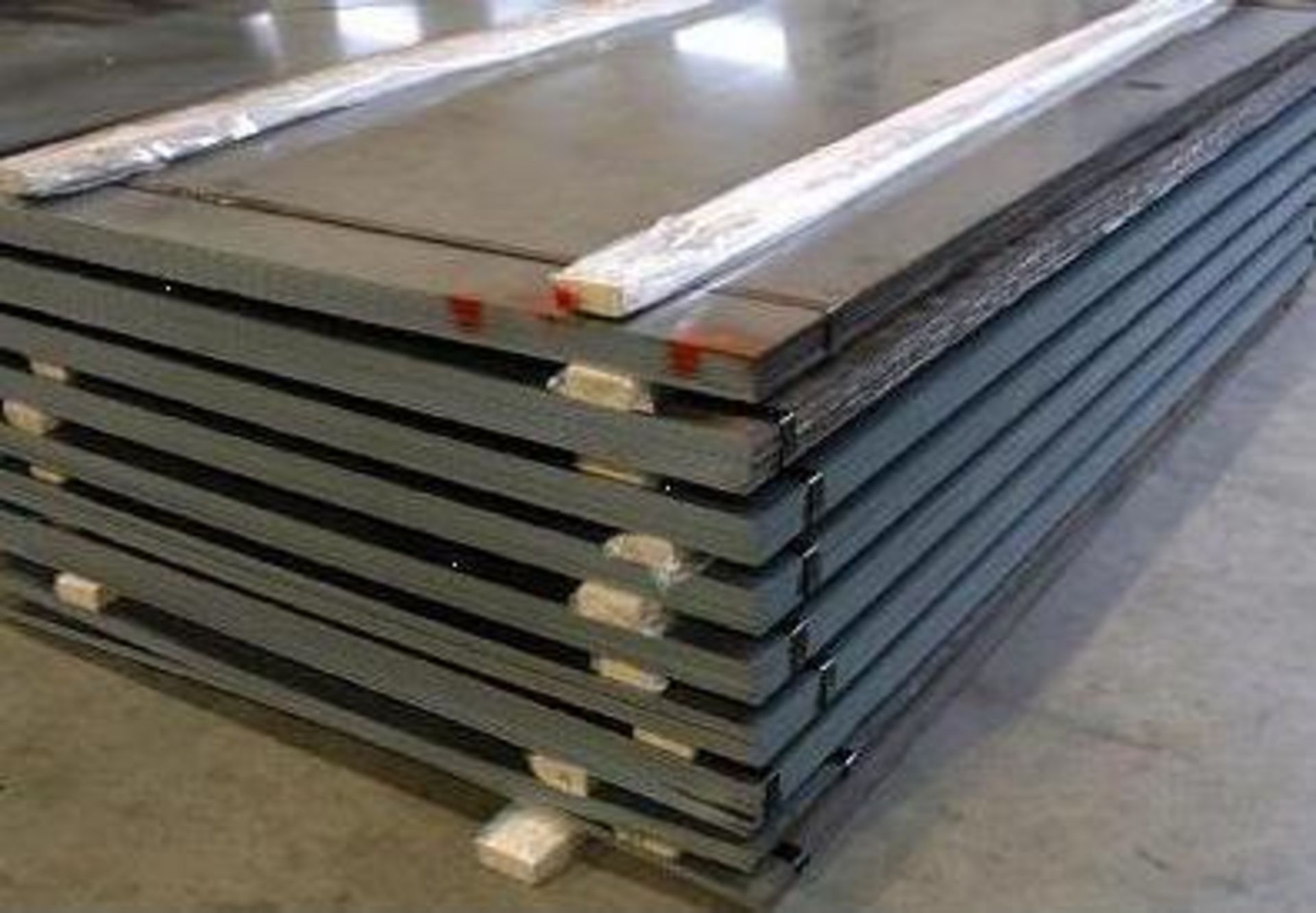 Lot of 24 5 x 10' Steel Plate, Approx 24000lbs