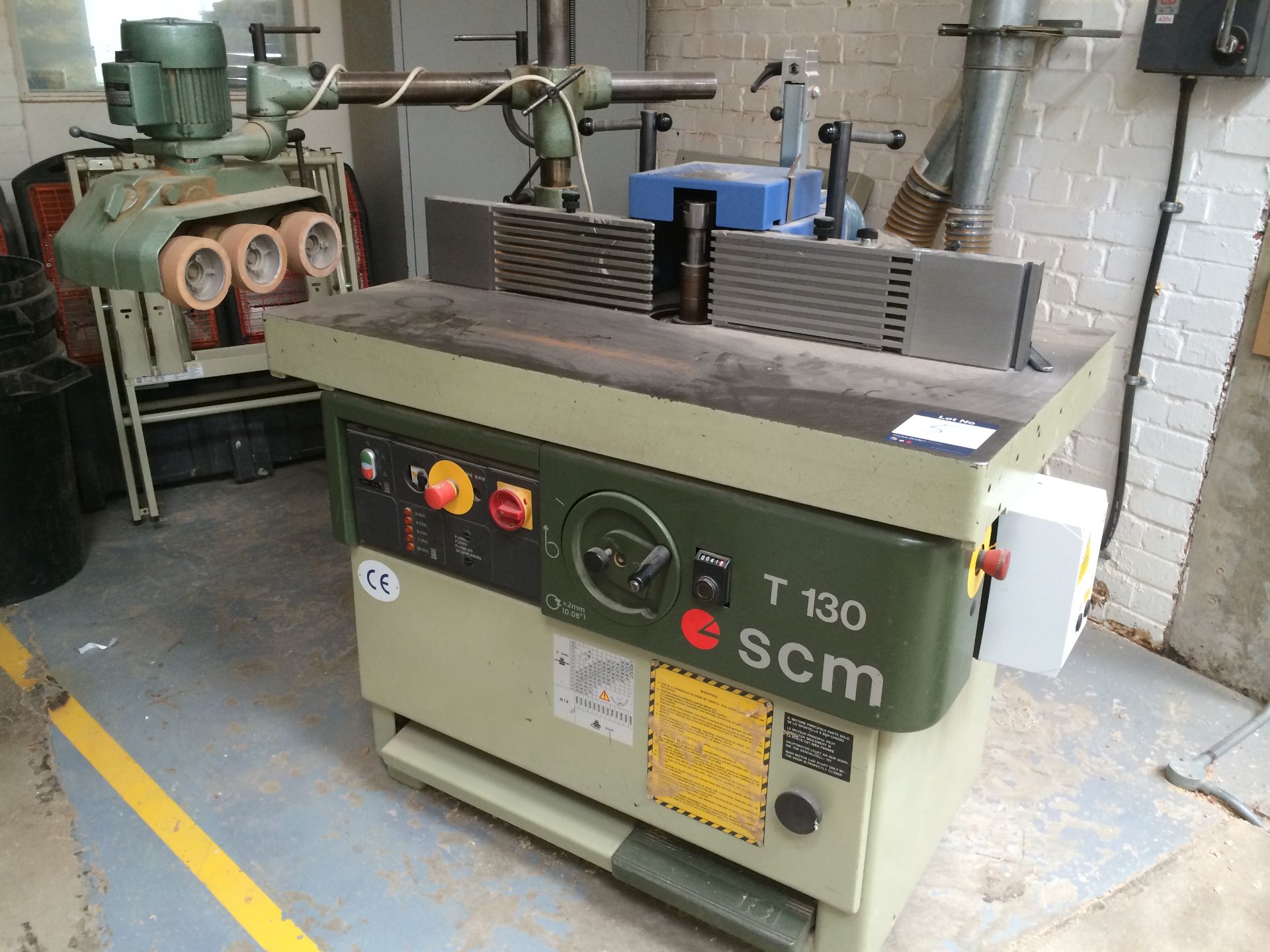 SCM, Model: T130N, Single Head Spindle Moulder, Serial Number: AB 940 D 220 (1995) with Holzher