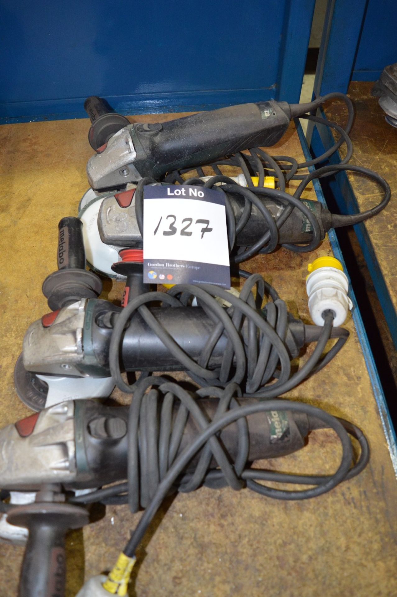 Four Various Metabo 110V Grinders, as lotted