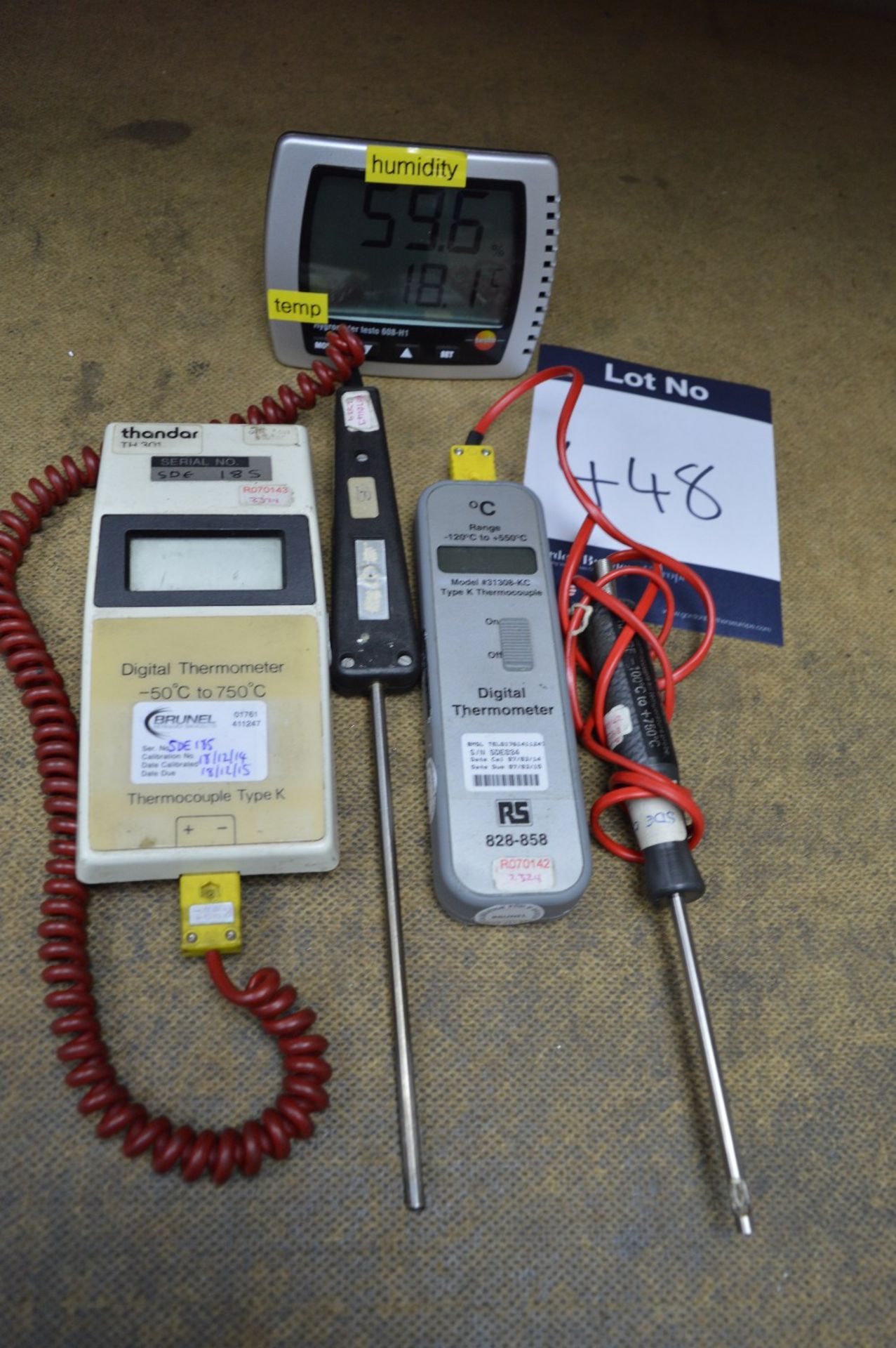 Two Various Digital Thermometers, as lotted