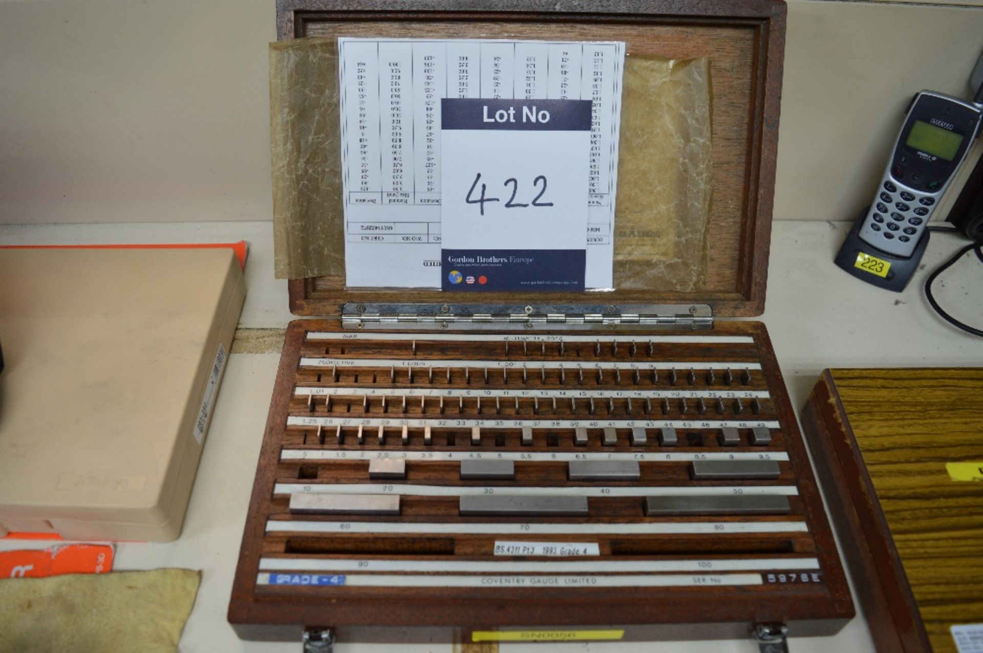 Coventry Gauge Ltd, Grade 4 Slip Gauge Set
As lott