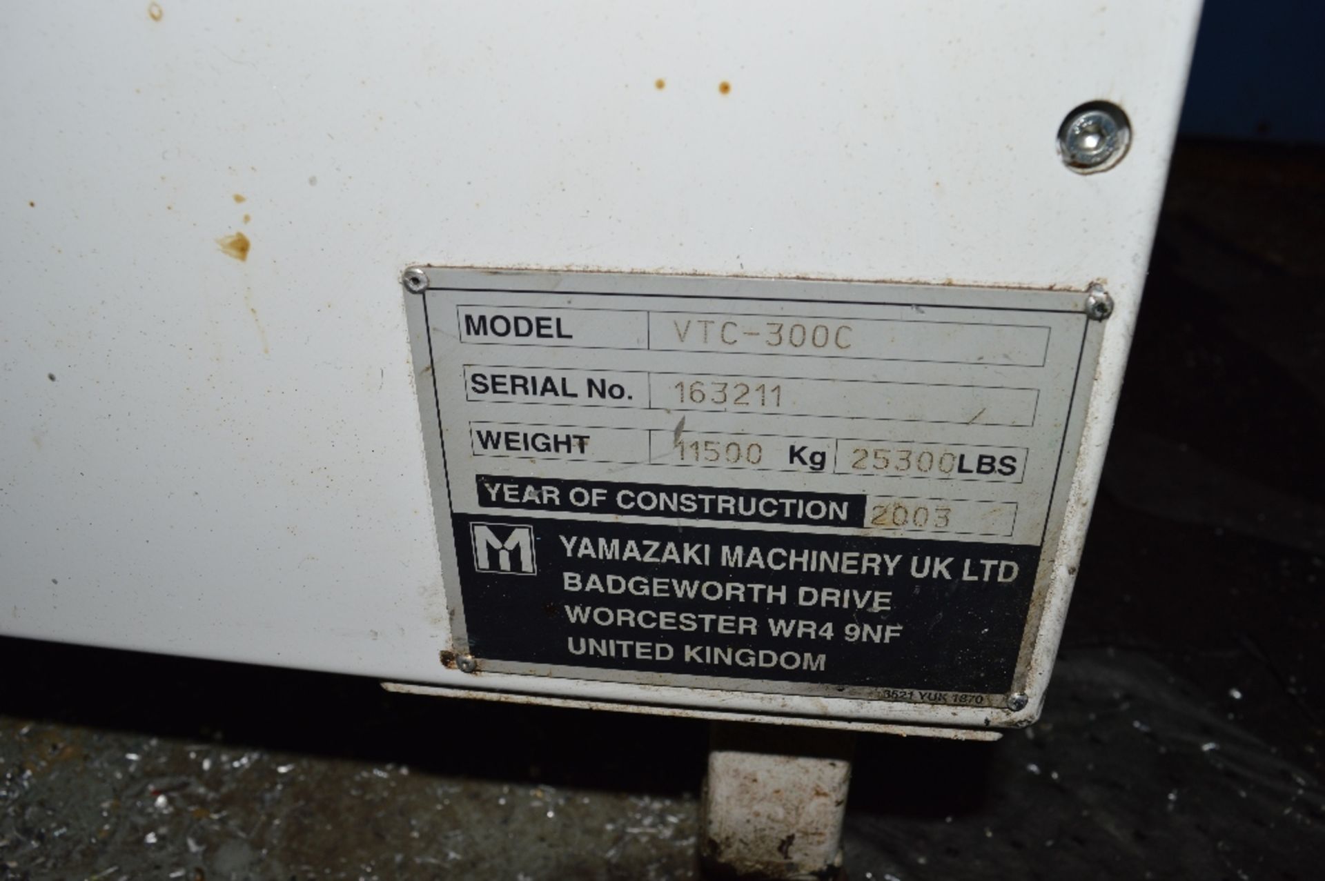 Mazak VTC-300C-II 3 axis CNC vertical machining ce - Image 2 of 14